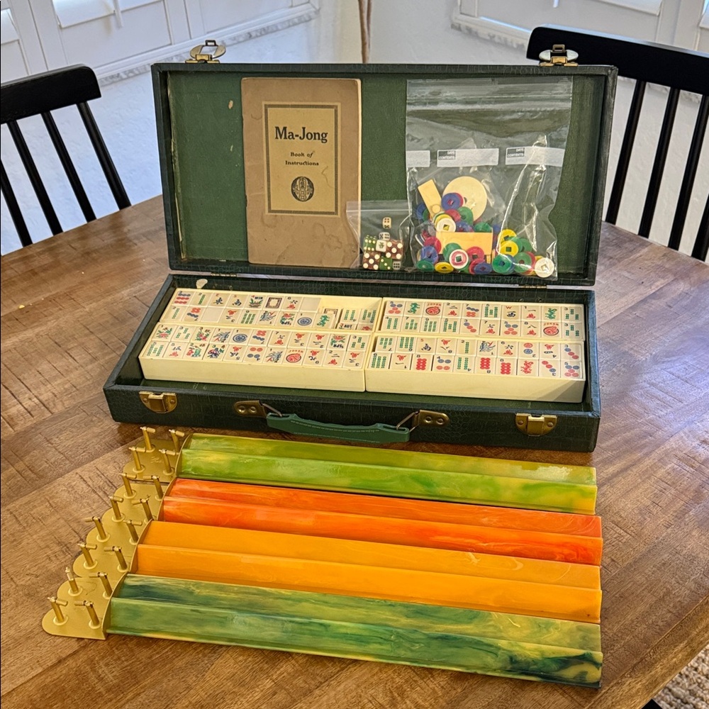 Vintage Crisloid Ma-Jong Set Game - Picture 3 of 9